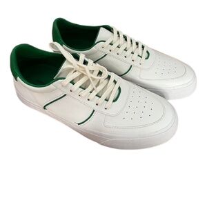 Reformation white and green sneakers